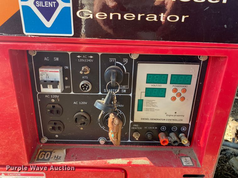 image for item JA9223 Silent Diesel DG7NRTD  generator