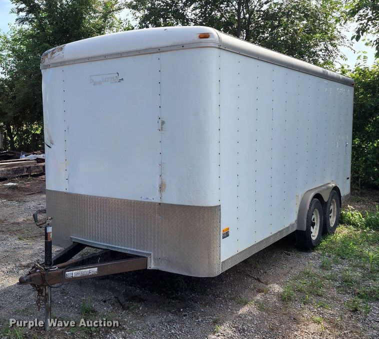 image for item JA9854 2003 Doolittle  enclosed cargo trailer