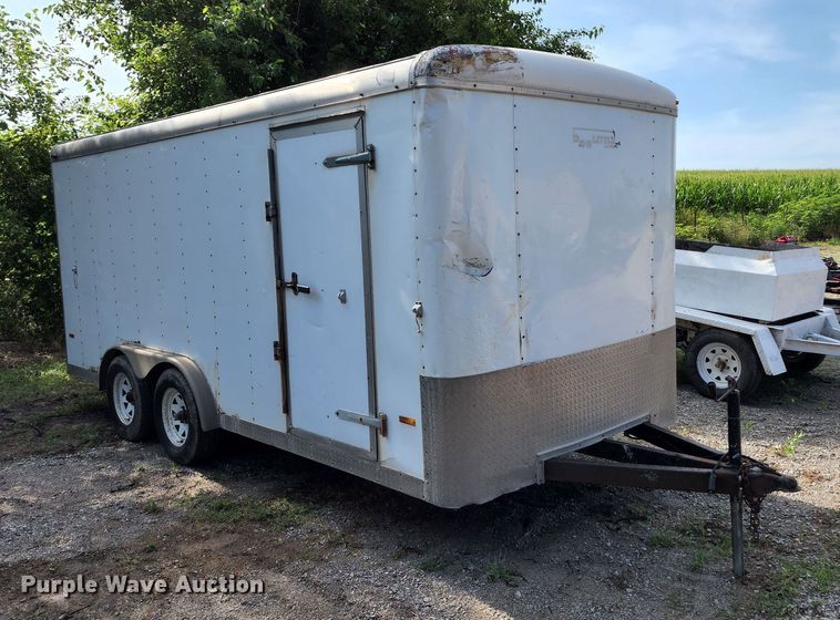 image for item JA9854 2003 Doolittle  enclosed cargo trailer