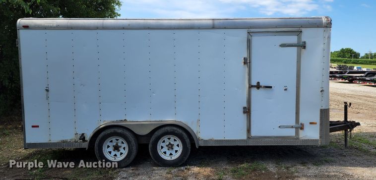image for item JA9854 2003 Doolittle  enclosed cargo trailer