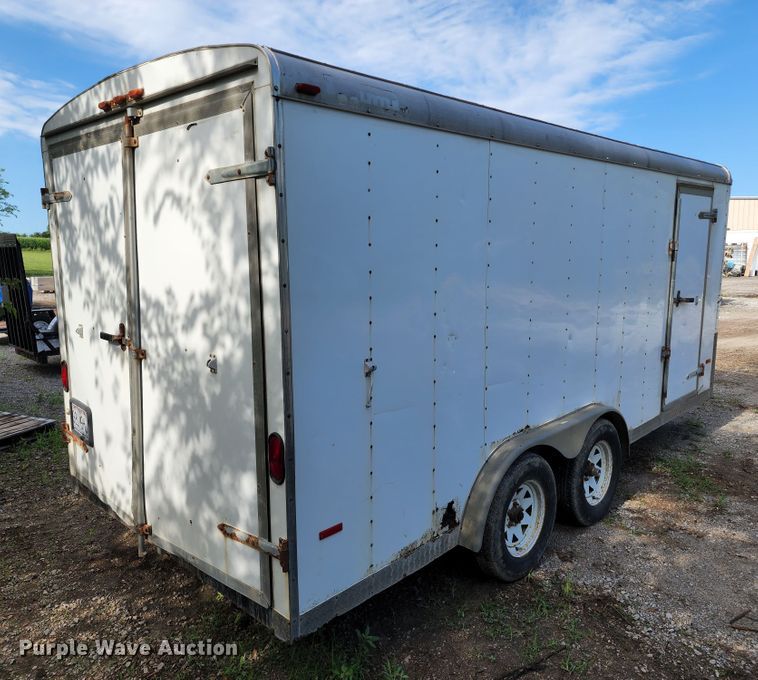 image for item JA9854 2003 Doolittle  enclosed cargo trailer