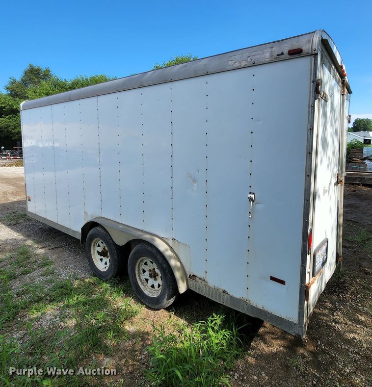 image for item JA9854 2003 Doolittle  enclosed cargo trailer