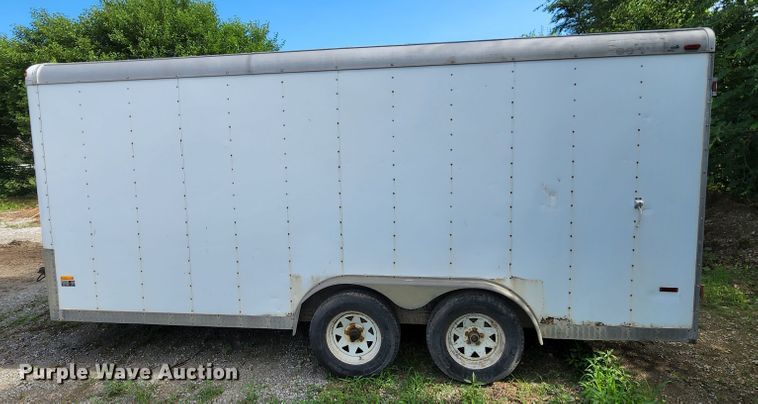 image for item JA9854 2003 Doolittle  enclosed cargo trailer