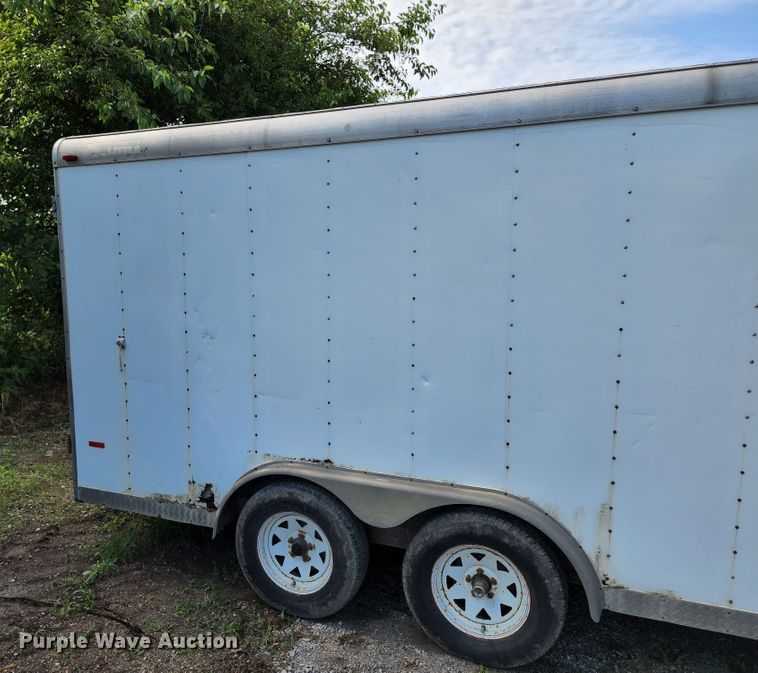 image for item JA9854 2003 Doolittle  enclosed cargo trailer