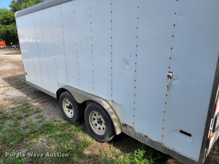 image for item JA9854 2003 Doolittle  enclosed cargo trailer