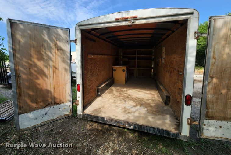 image for item JA9854 2003 Doolittle  enclosed cargo trailer