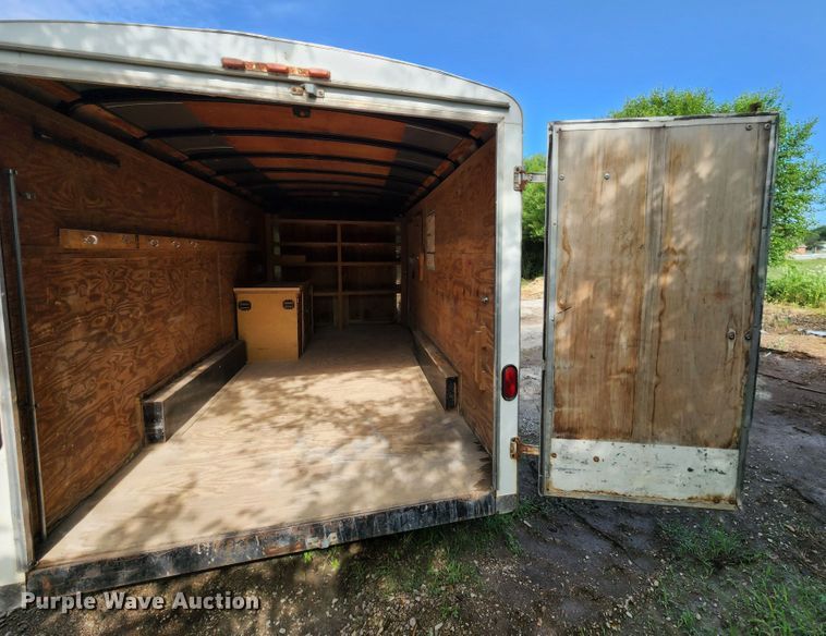 image for item JA9854 2003 Doolittle  enclosed cargo trailer