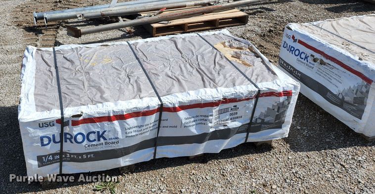 image for item JA9869 (240) sheets of Durock cement board