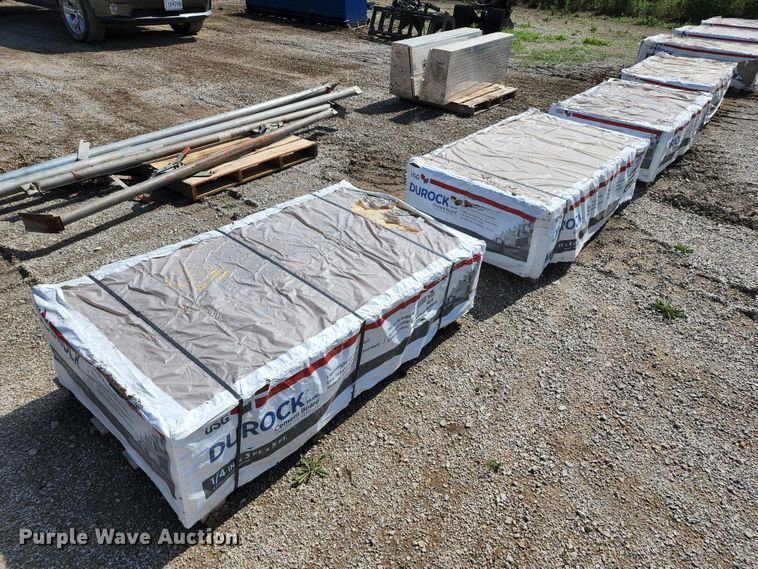 image for item JA9869 (240) sheets of Durock cement board
