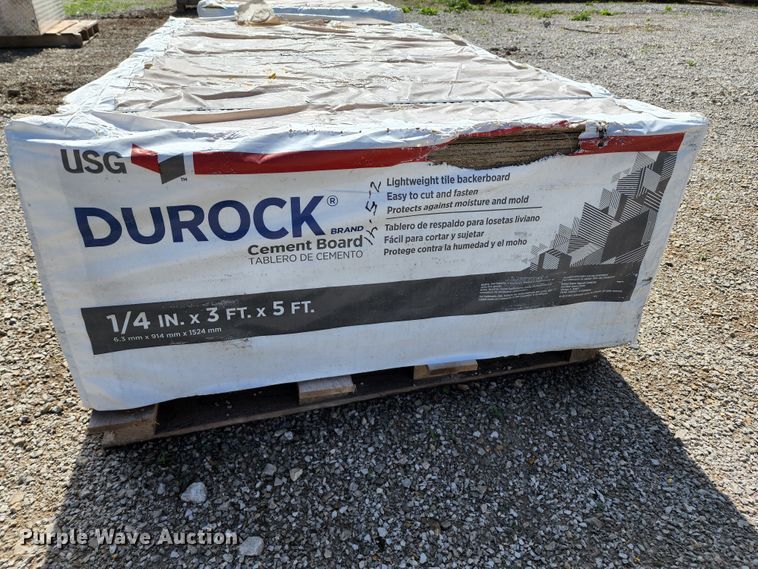 image for item JA9869 (240) sheets of Durock cement board