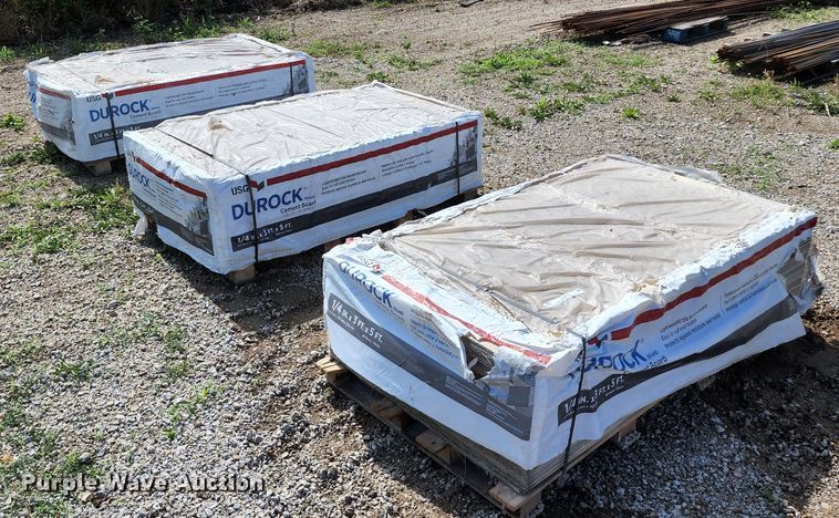 image for item JA9870 (180) sheets of Durock cement board