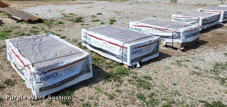 image for item JA9870 (180) sheets of Durock cement board