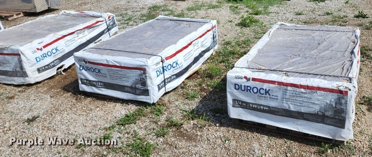 image for item JA9870 (180) sheets of Durock cement board