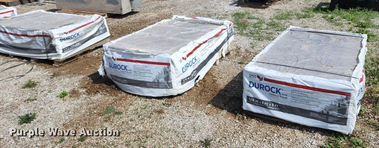 image for item JA9870 (180) sheets of Durock cement board