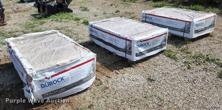 image for item JA9870 (180) sheets of Durock cement board