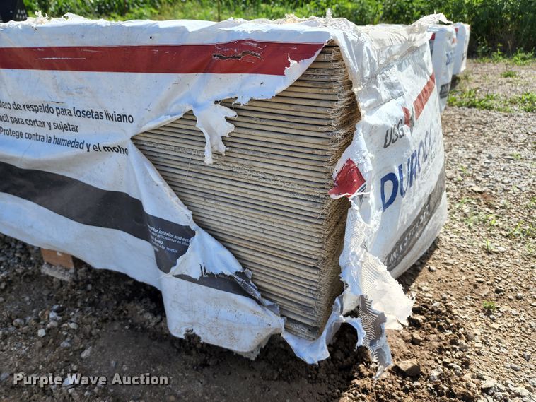 image for item JA9870 (180) sheets of Durock cement board