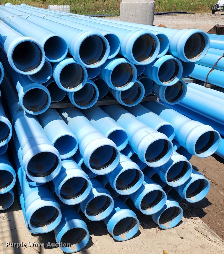 (49) Sanderson C900 DR18 PVC pipes in Belton, MO Item JA9886 sold