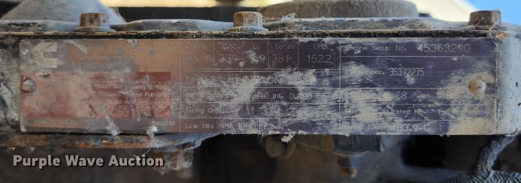 image for item JA9967 Cummins 4BT  engine