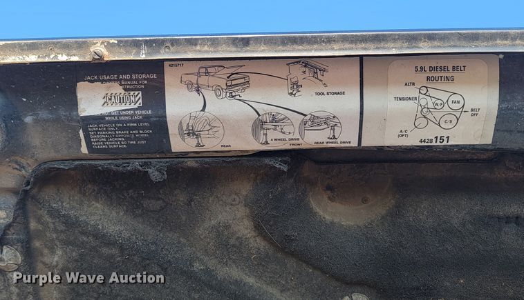 image for item JC9756 1993 Dodge D200  pickup truck