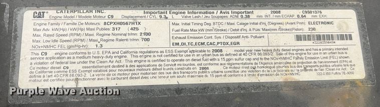 image for item JM9232 Caterpillar C9  engine
