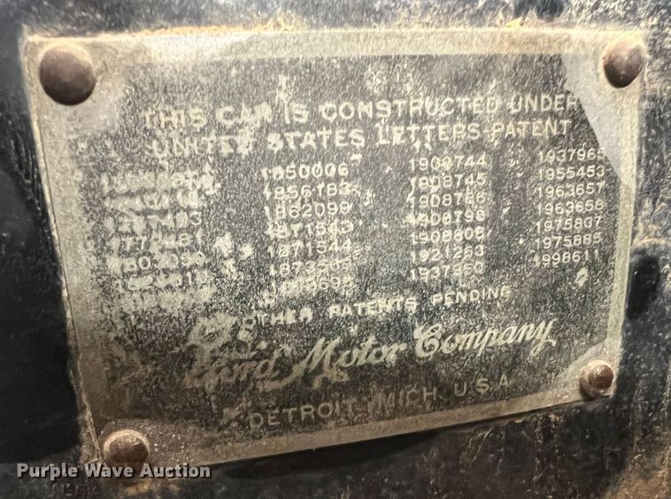 image for item JM9247 1935 Ford  pickup truck cab and chassis