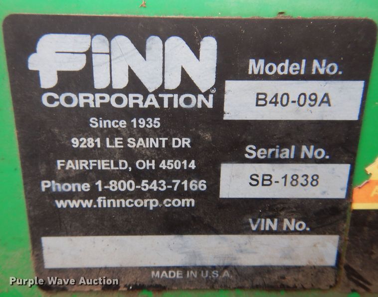 image for item JO9055 Finn B40-09A  straw blower