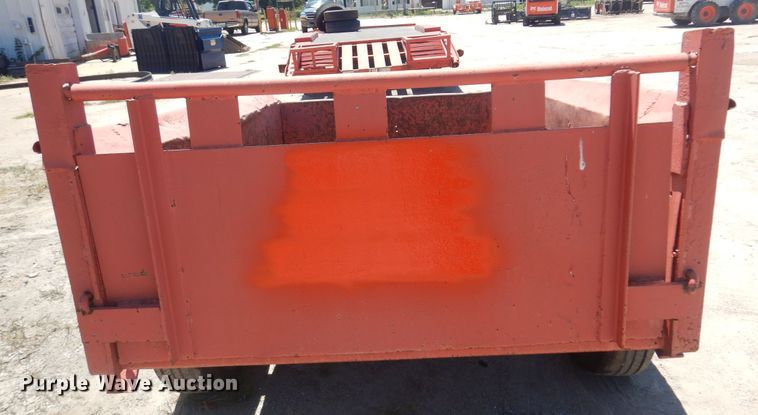 image for item KI9355 Shop built  utility trailer