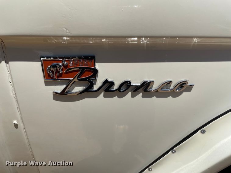 image for item KJ9780 1970 Ford Bronco  SUV