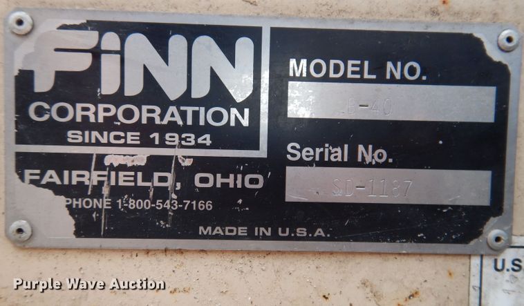 image for item KN9802 2005 Finn B40  straw blower