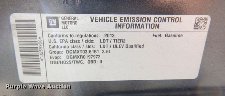 image for item KR9164 2013 Chevrolet Traverse LT  SUV