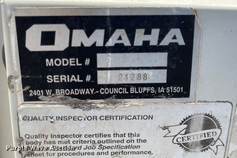 image for item LF9032 Omaha  utility bed