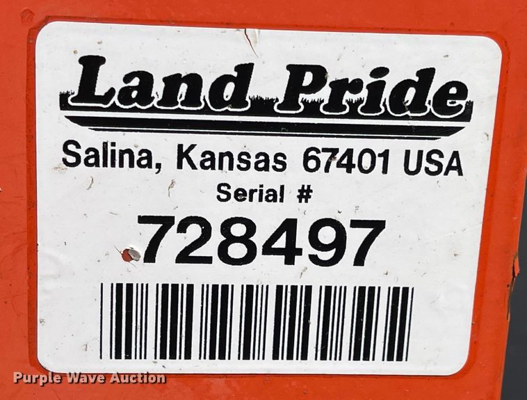 image for item LF9145 Land Pride RTR1274  rototiller