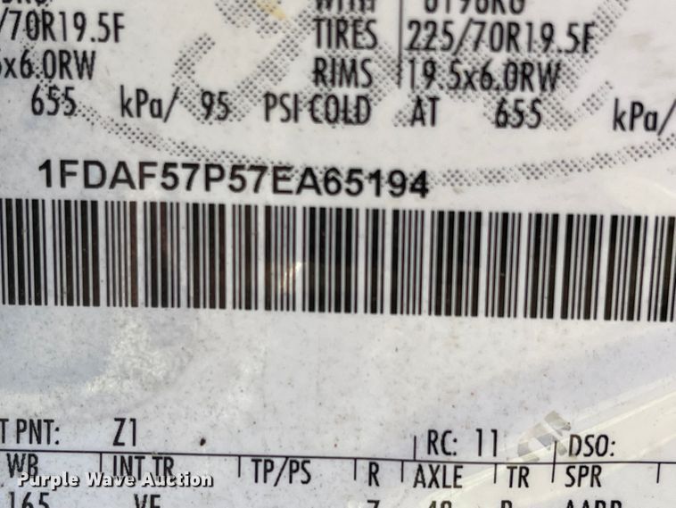 image for item LF9214 2007 Ford F550 Super Duty XL  utility / service truck