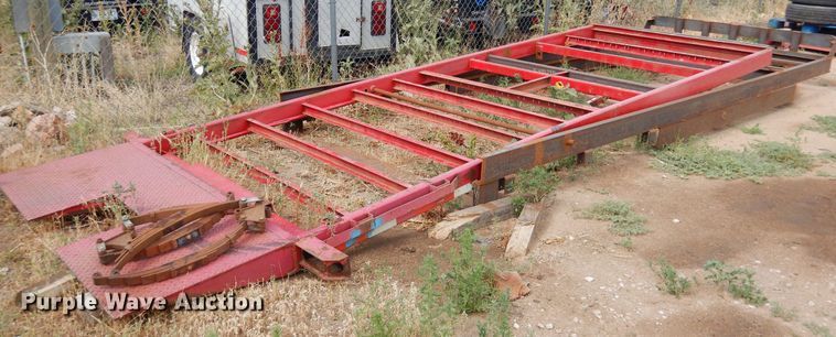 image for item LT9852 Shop built  tilt deck trailer frame