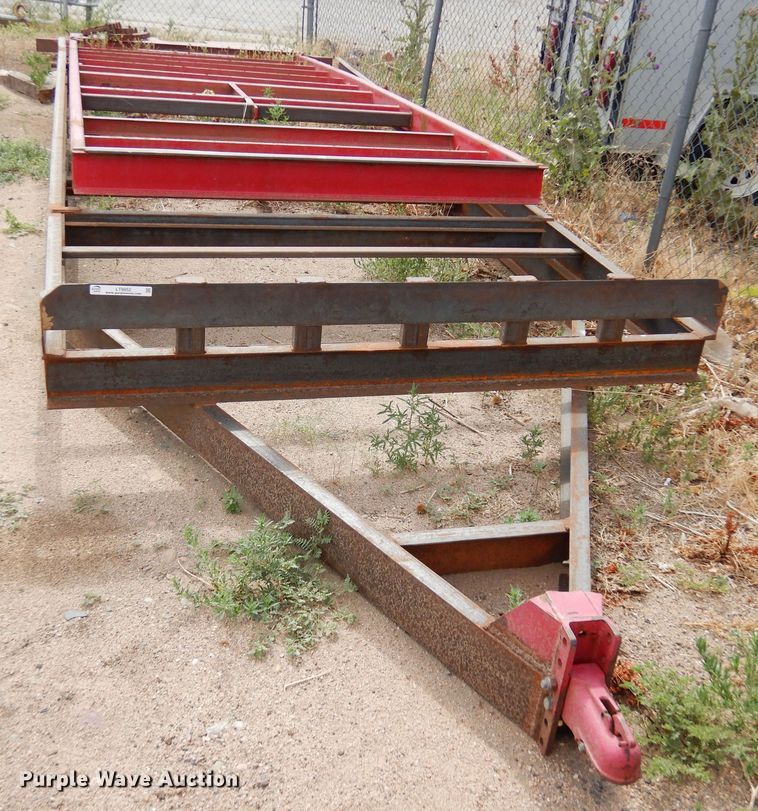 image for item LT9852 Shop built  tilt deck trailer frame