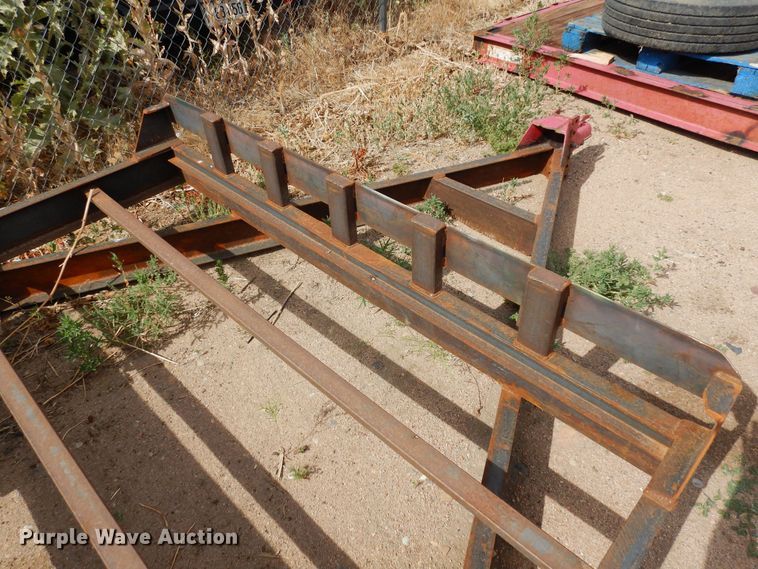 image for item LT9852 Shop built  tilt deck trailer frame