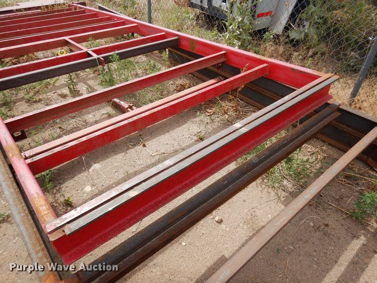 image for item LT9852 Shop built  tilt deck trailer frame