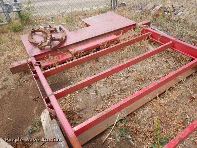 image for item LT9852 Shop built  tilt deck trailer frame