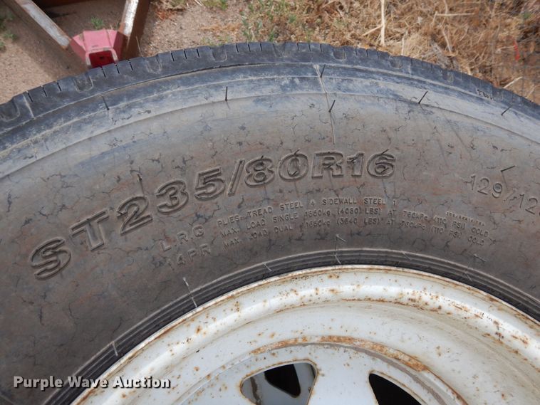 image for item LT9852 Shop built  tilt deck trailer frame