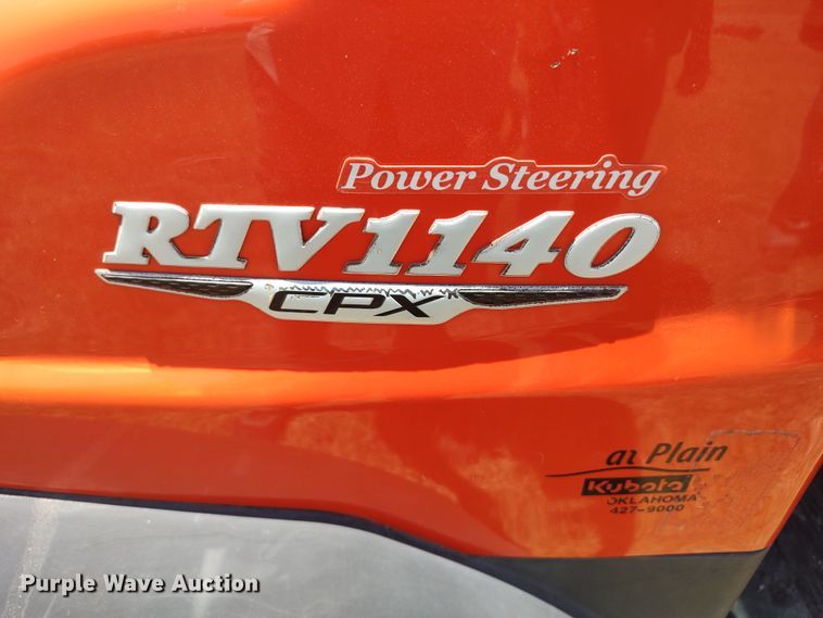 image for item LU9182 2011 Kubota RTV1140 CPX  utility vehicle