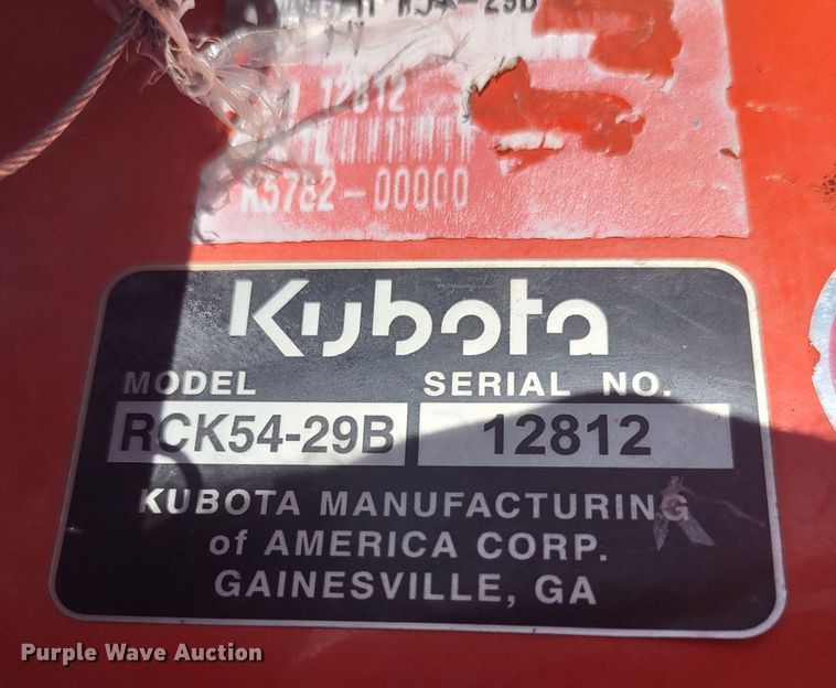 image for item LU9184 Kubota RCK54-29B  mower deck