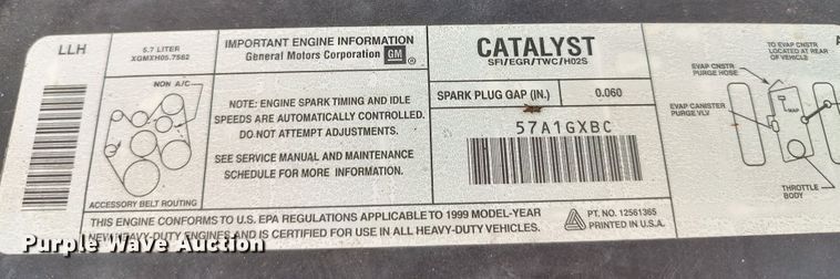 image for item LU9198 1999 Chevrolet Express 3500  school bus