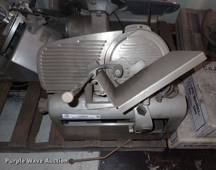 (3) Hobart meat slicers in Hutchinson, KS Item LU9453 sold Purple Wave