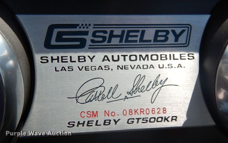 image for item MF9690 2008 Ford Shelby GT500KR  40th anniversary