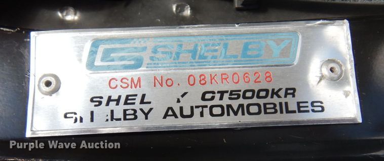 image for item MF9690 2008 Ford Shelby GT500KR  40th anniversary