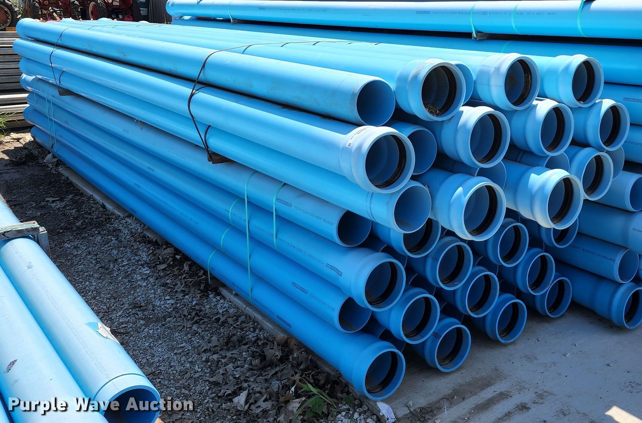(49) Sanderson C900 DR18 PVC pipes in Belton, MO Item JA9886 sold