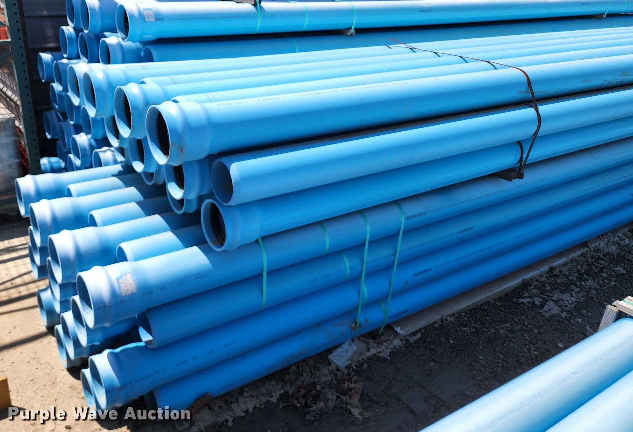 (49) Sanderson C900 DR18 PVC pipes in Belton, MO Item JA9886 sold