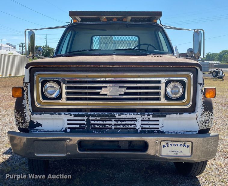 image for item DK6244 1990 Chevrolet C60  dump flatbed truck