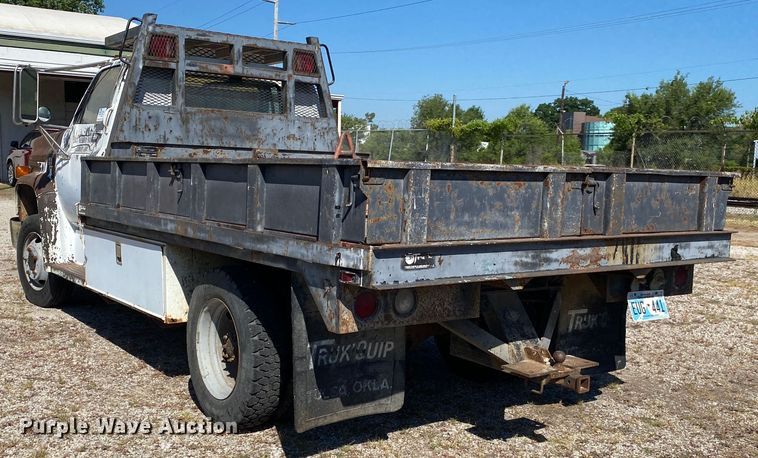 image for item DK6244 1990 Chevrolet C60  dump flatbed truck