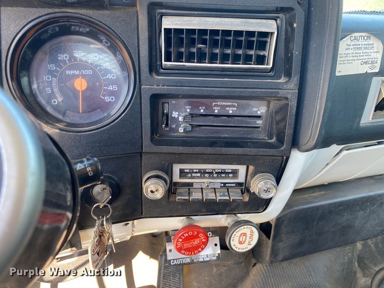 image for item DK6244 1990 Chevrolet C60  dump flatbed truck